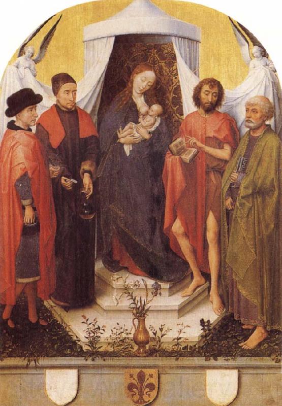 Roger Van Der Weyden Madonna with Four Saints Germany oil painting art
